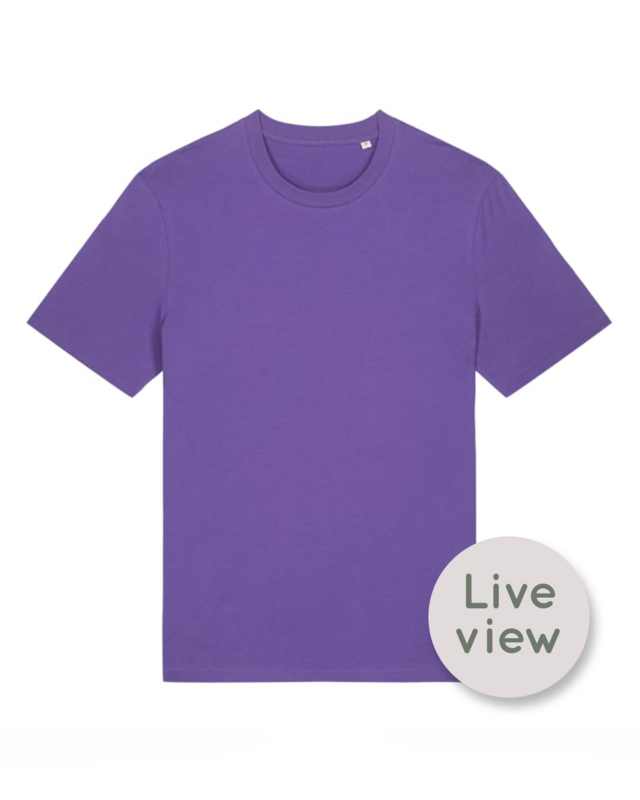 -10% Zelf samenstellen | Bio T-shirt Paars UNISEX