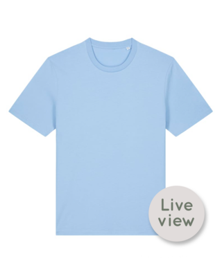 NIEUW! Zelf samenstellen | Bio T-shirt Fris Blauw UNISEX