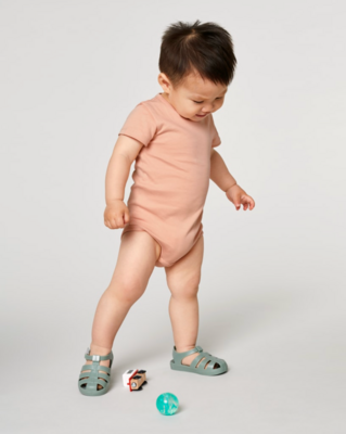 Zelf Samenstellen | Bio Rompertje Perzik Roze BABY