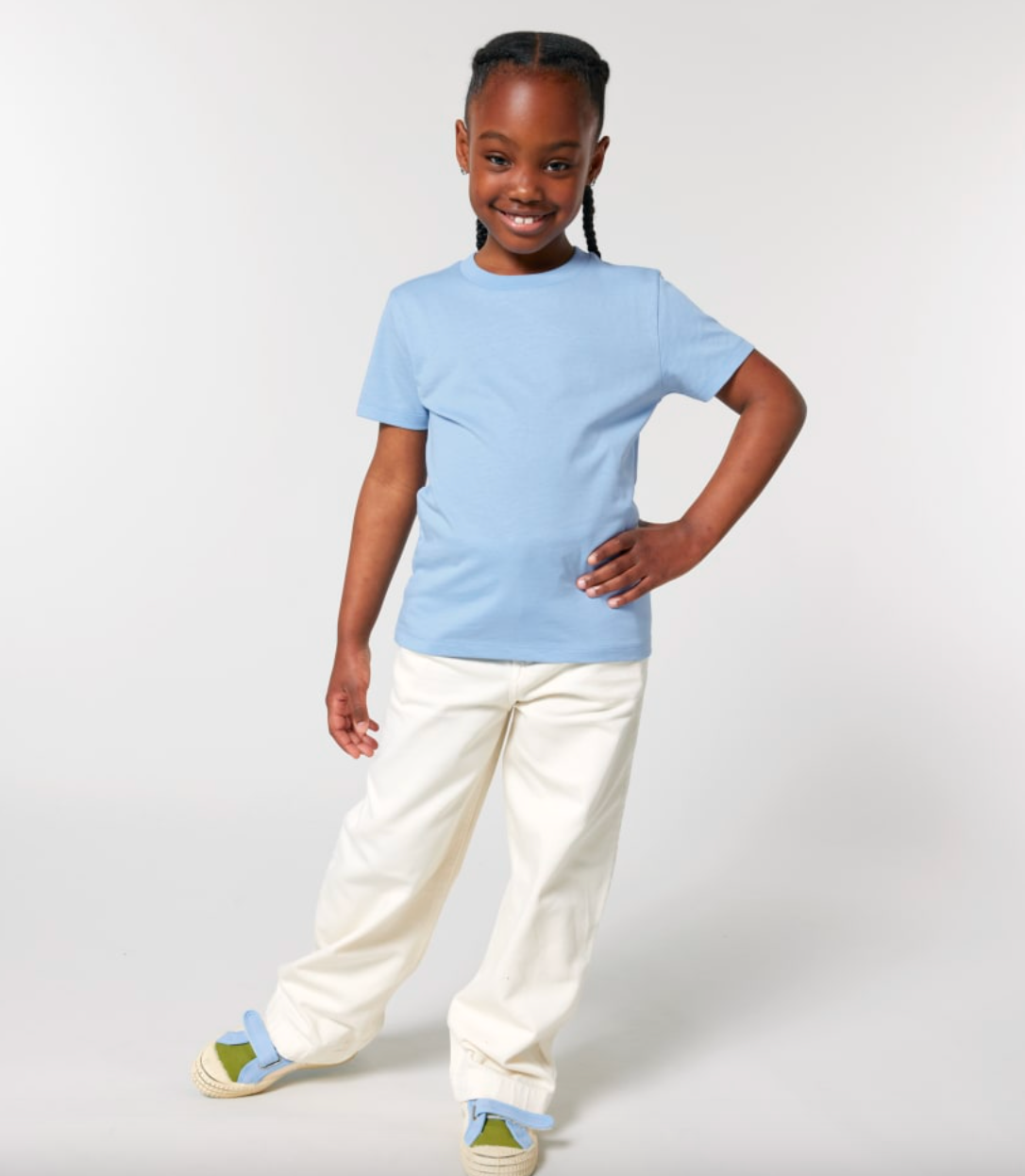 -10% Zelf Samenstellen | Bio T-shirt Fris Blauw KIDS