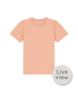 NIEUW! Zelf Samenstellen | Bio T-shirt Perzik Roze KIDS