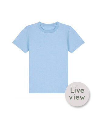 NIEUW! Zelf Samenstellen | Bio T-shirt Fris Blauw KIDS