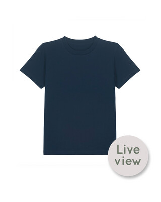 Zelf Samenstellen | Bio T-shirt Donker Blauw KIDS