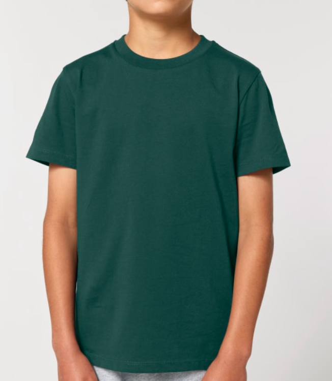 Zelf Samenstellen | Bio T-shirt Donker Groen KIDS