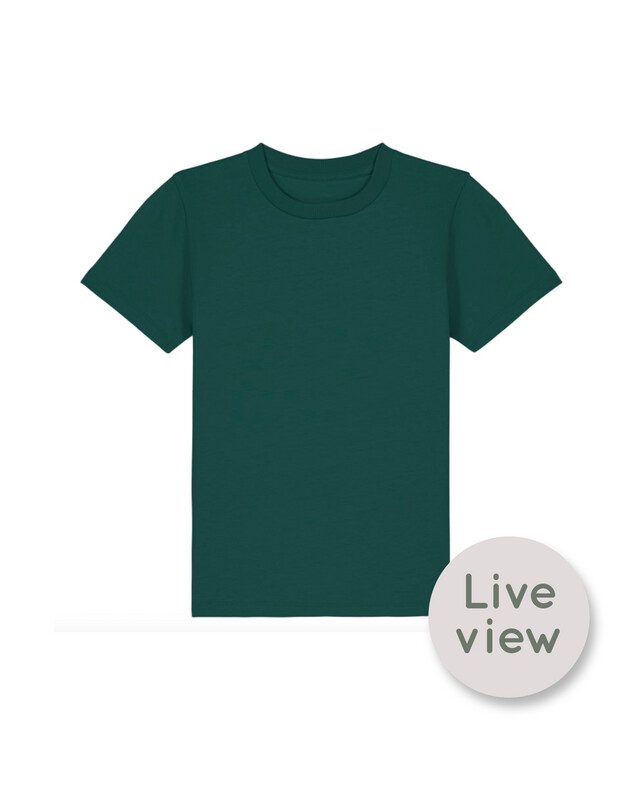 Zelf Samenstellen | Bio T-shirt Donker Groen KIDS