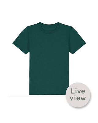 NIEUW! Zelf Samenstellen | Bio T-shirt Diep Groen KIDS