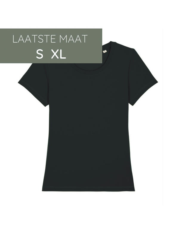 -10% Zelf samenstellen | Bio T-shirt Zwart DAMES