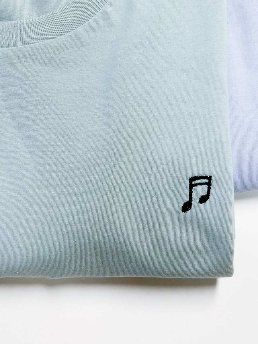 Bio T-shirt - Muzieknoot - UNISEX