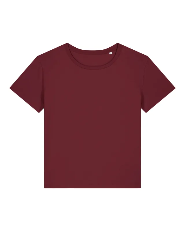 Zelf samenstellen | Bio T-shirt Bordeaux DAMES