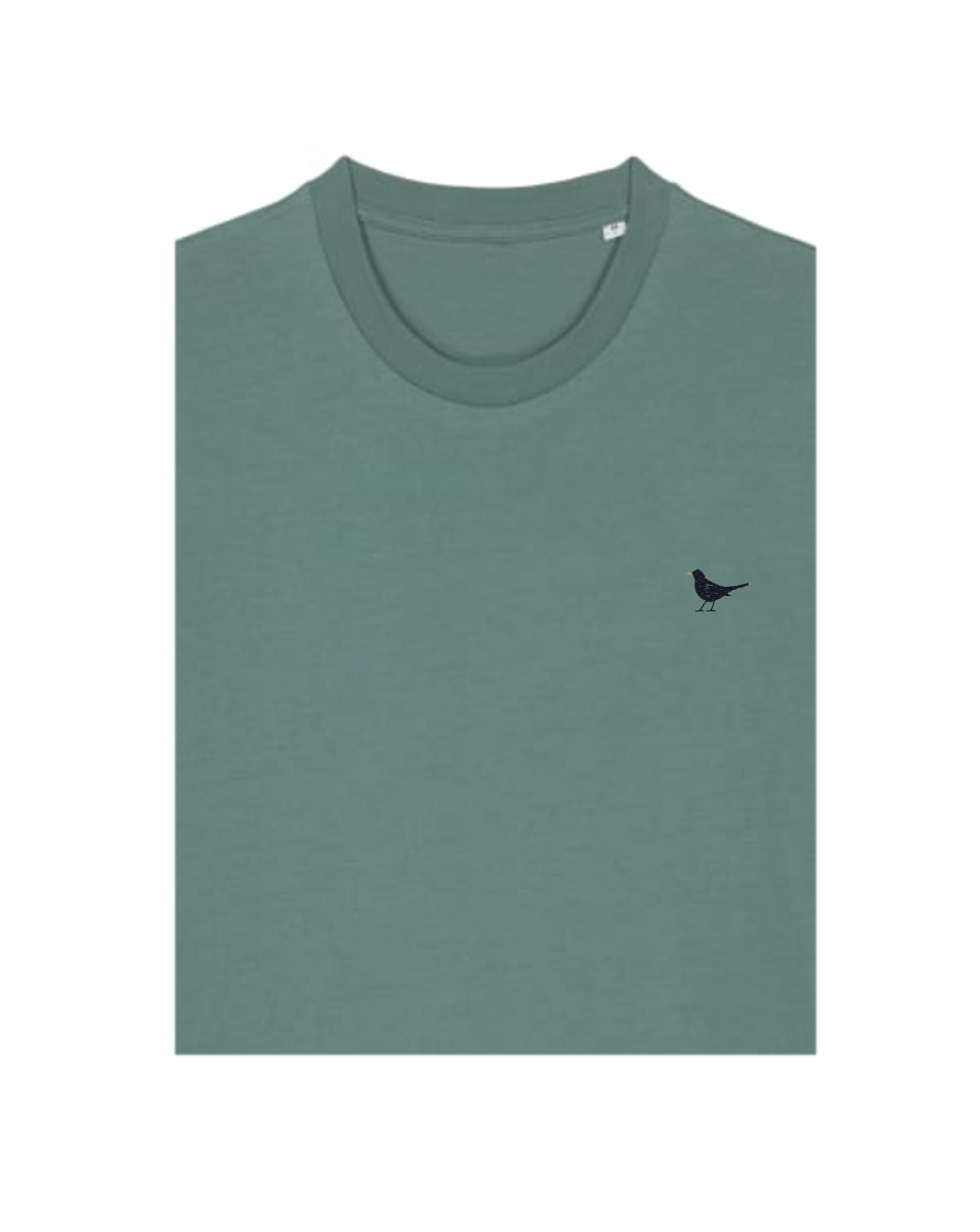 Bio T-shirt - Merel - UNISEX, Kleur T-shirt: Zee Groen
