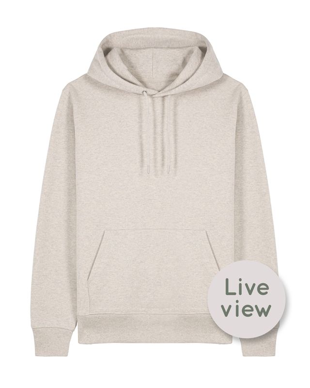 Zelf samenstellen | Bio Hoodie Gemêleerd Gerecycled UNISEX