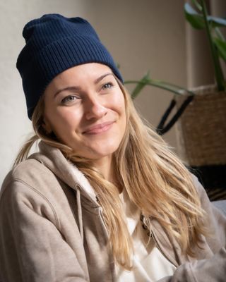 -20% Zelf samenstellen | Bio Muts Donker Blauw UNISEX