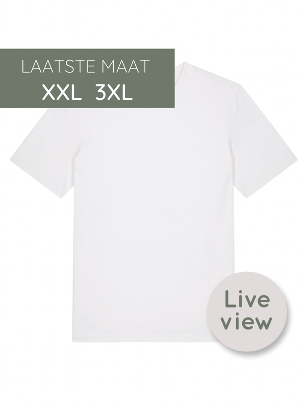 -20% Zelf samenstellen | Bio T-Shirt wit UNISEX