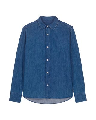 Zelf samenstellen | Bio Blouse Donker-Denim DAMES