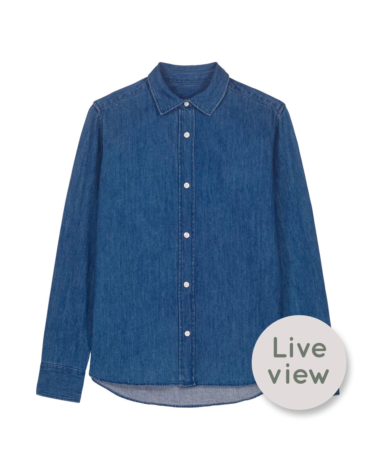 Zelf samenstellen | Bio Blouse Donker-Denim DAMES