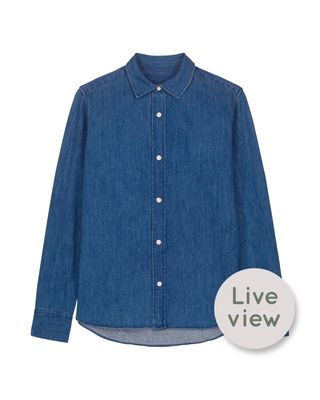 Zelf samenstellen | Bio Blouse Donker-Denim DAMES