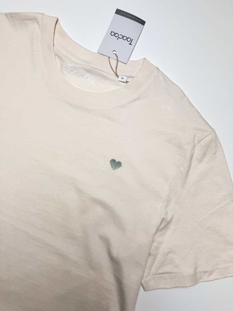 Bio T-shirt - Groen Hart - UNISEX