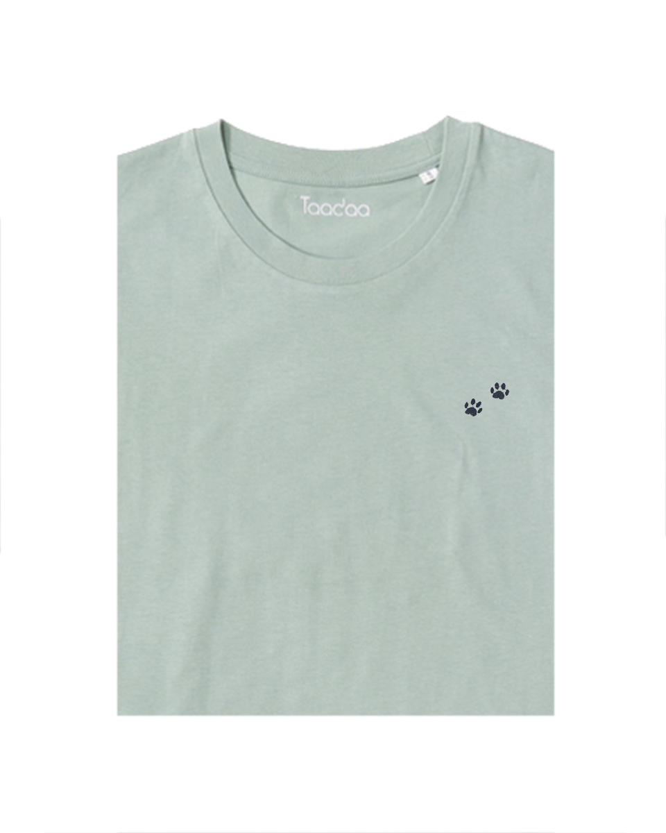 Bio T-shirt - Pootjes - UNISEX, Kleur T-shirt: Aloe