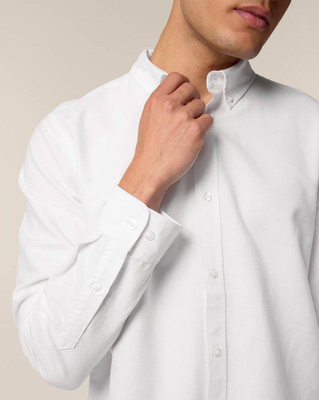 NIEUW! Zelf samenstellen | Bio Blouse Wit HEREN