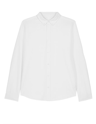 Zelf samenstellen | Bio Blouse Spier Wit HEREN
