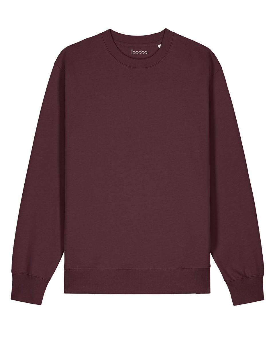 NIEUW! Zelf samenstellen | Bio Trui Rood-Bruin UNISEX