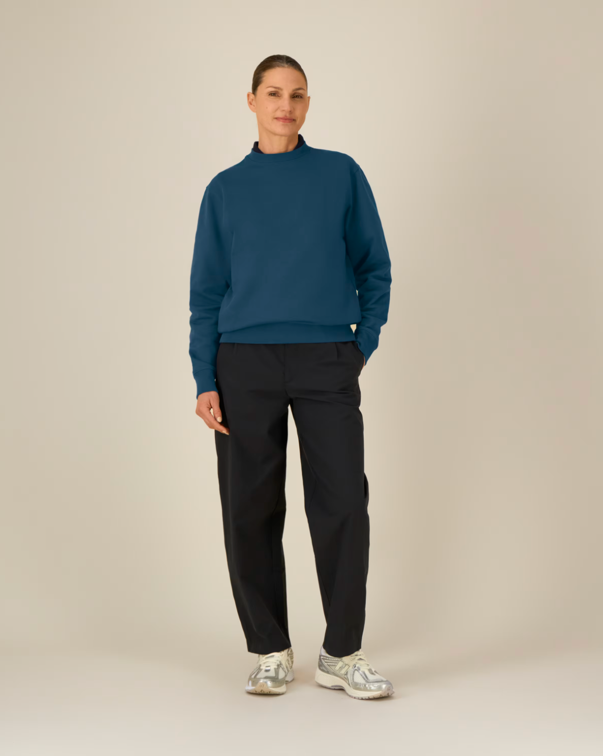 NIEUW! Zelf samenstellen | Bio Trui Petrol Blauw UNISEX