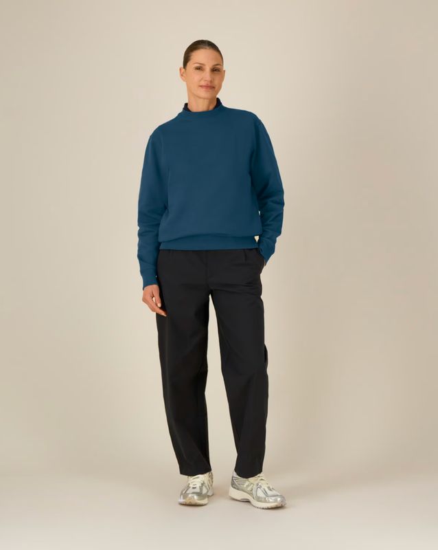 NIEUW! Zelf samenstellen | Bio Trui Petrol Blauw UNISEX