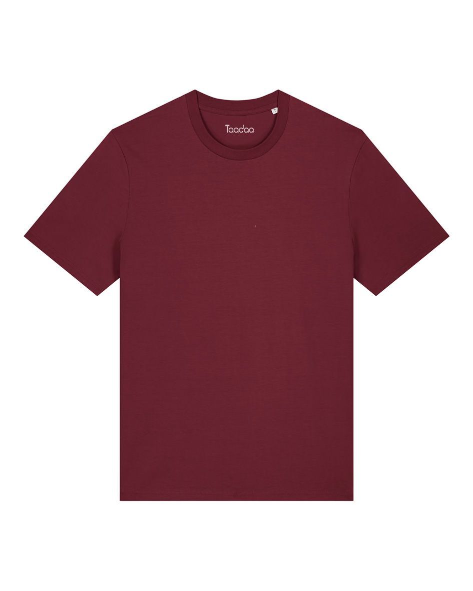 Zelf samenstellen | Bio T-Shirt Bordeaux Rood UNISEX
