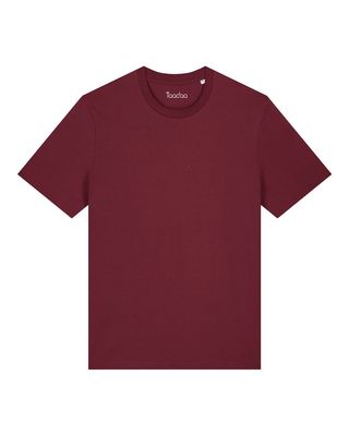 Zelf samenstellen | Bio T-Shirt Bordeaux Rood UNISEX