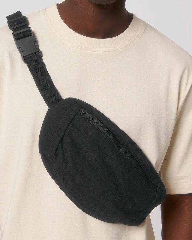 NIEUW! Zelf samenstellen | Bio Heup Tas Zwart UNISEX