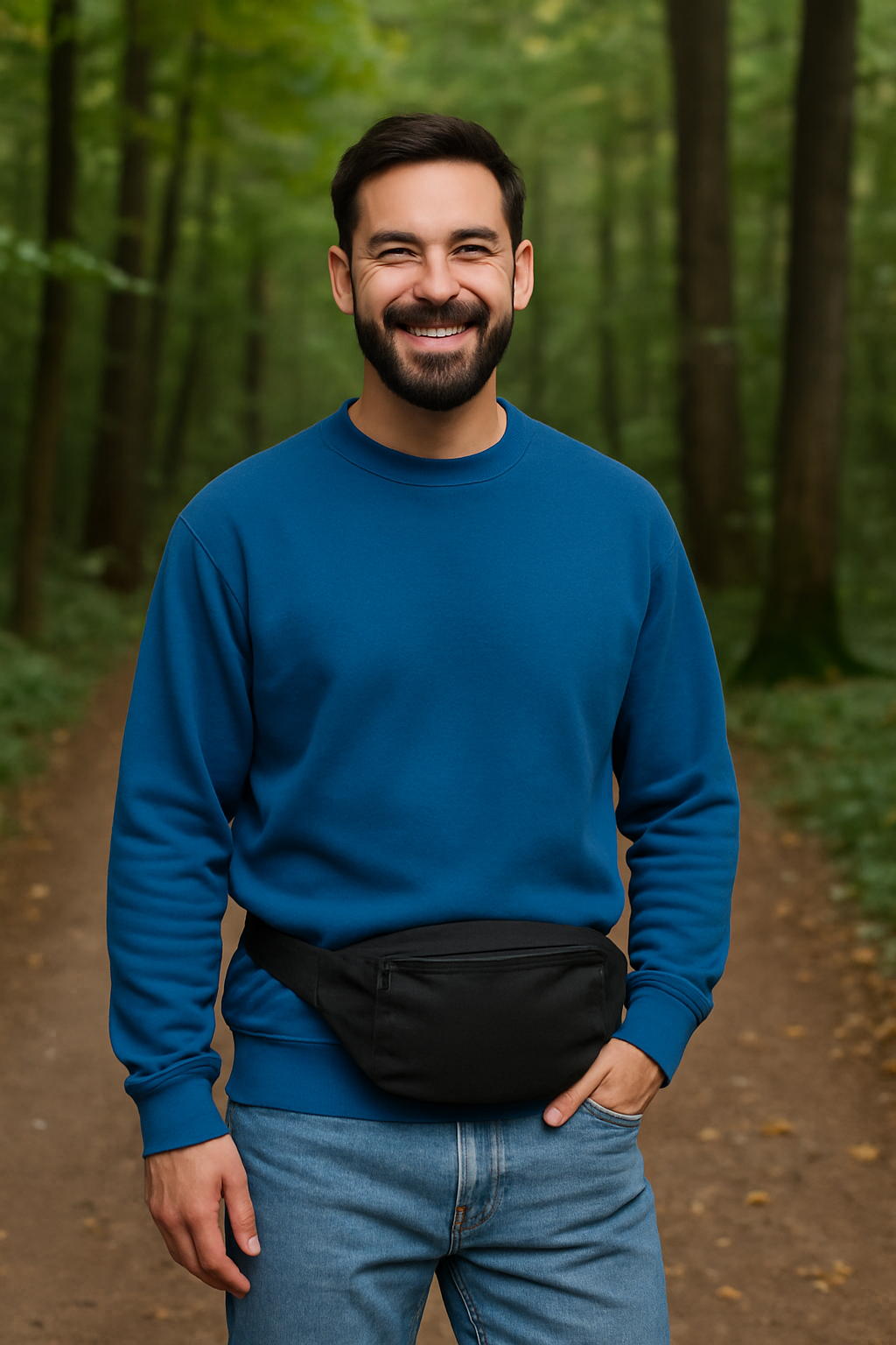 NIEUW! Zelf samenstellen | Bio Heup Tas Zwart UNISEX