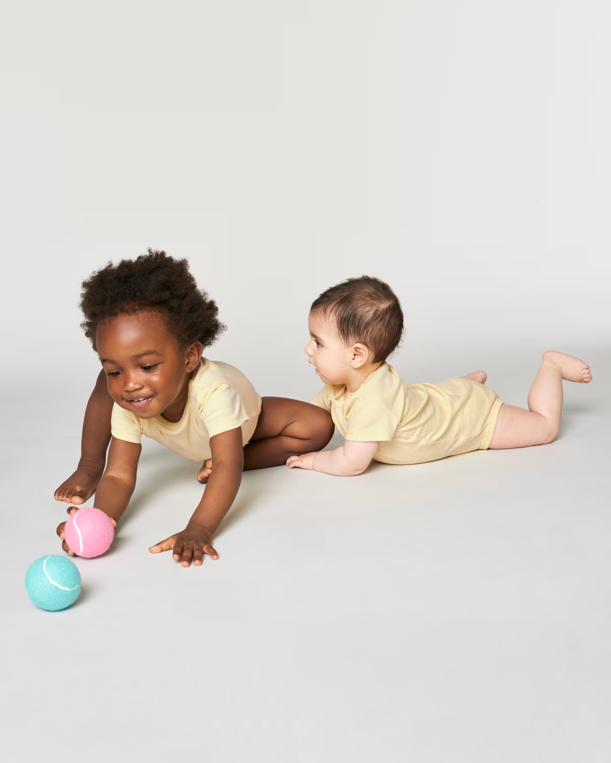 NIEUW! Zelf Samenstellen | Bio Rompertje Licht Geel BABY