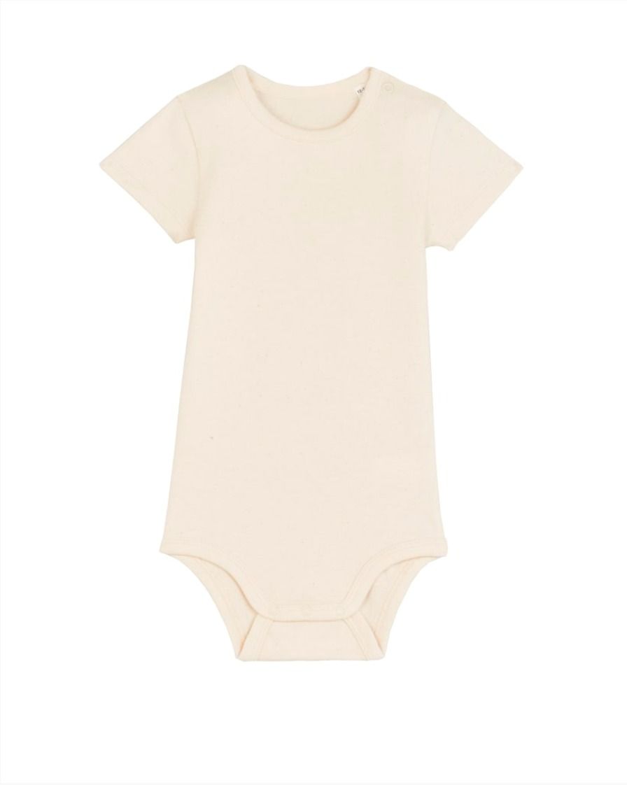 Body bébé bio Coton Naturel BébÉ avec broderie