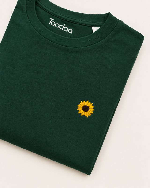 T-shirt met Zonnebloem | Biologisch katoen