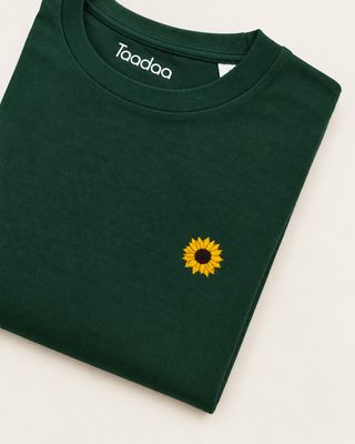 T-shirt met Zonnebloem | Biologisch katoen