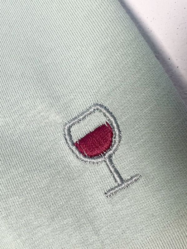 Bio T-shirt - Wijnglas - UNISEX