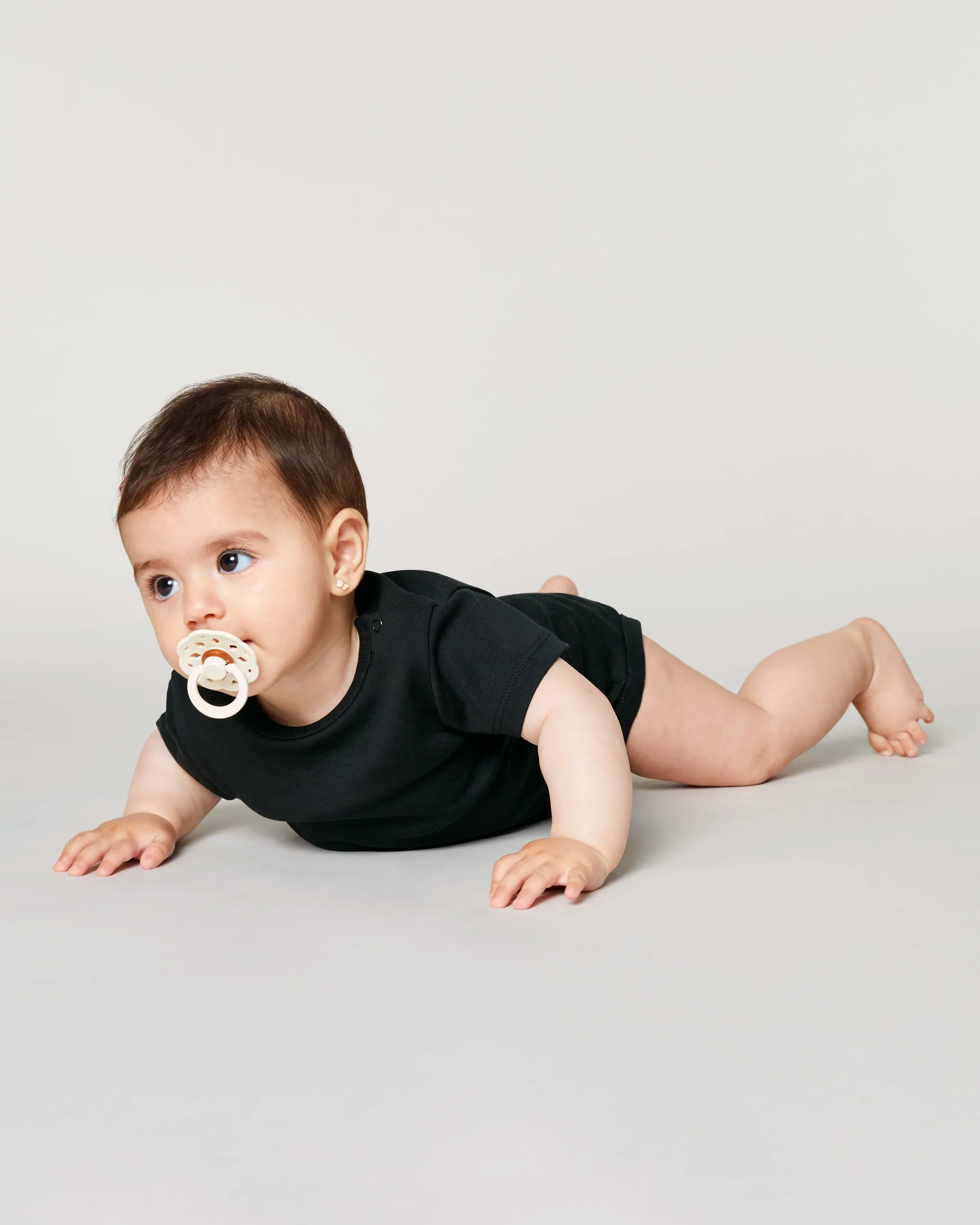 Zelf Samenstellen | Bio Rompertje Diep Zwart BABY