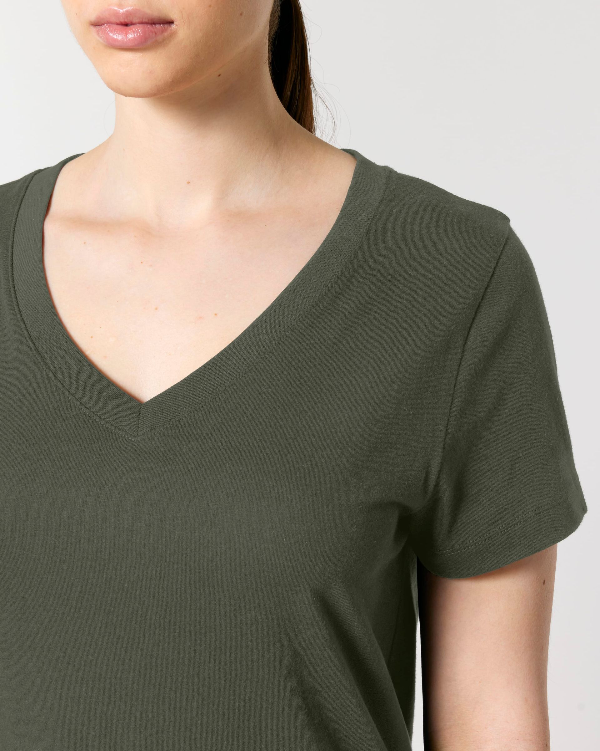 -10% Zelf samenstellen | Bio V-Hals T-shirt DAMES | XS, XL