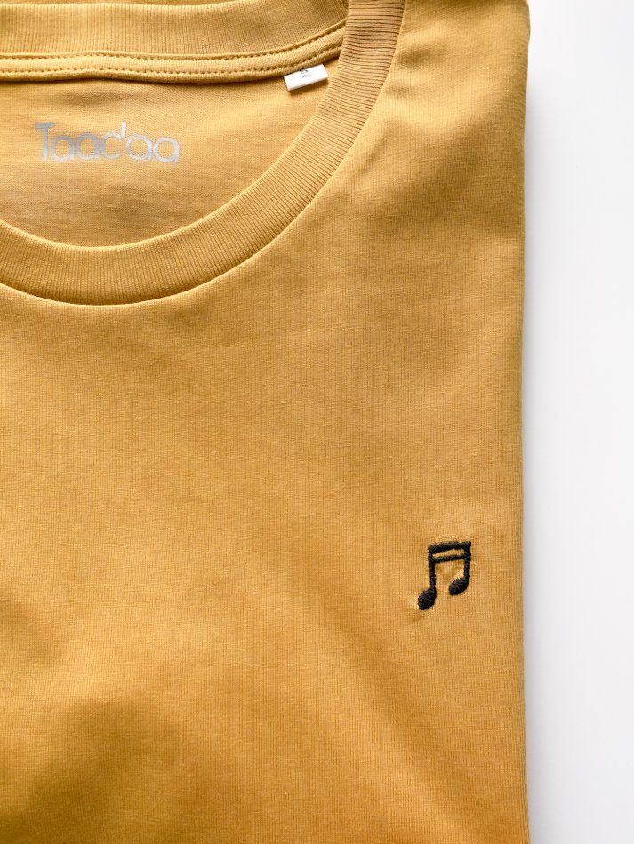 Bio T-shirt - Muzieknoot - UNISEX