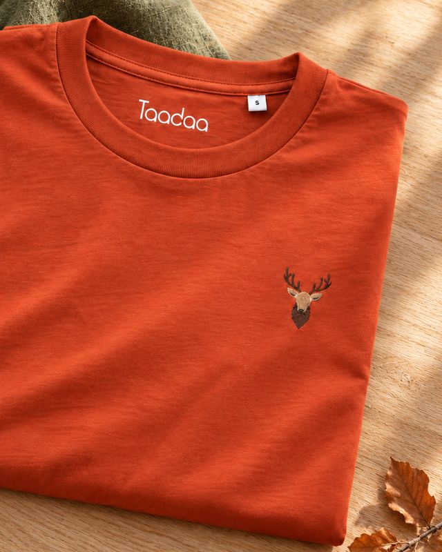 T-shirt met Hert | Biologisch katoen