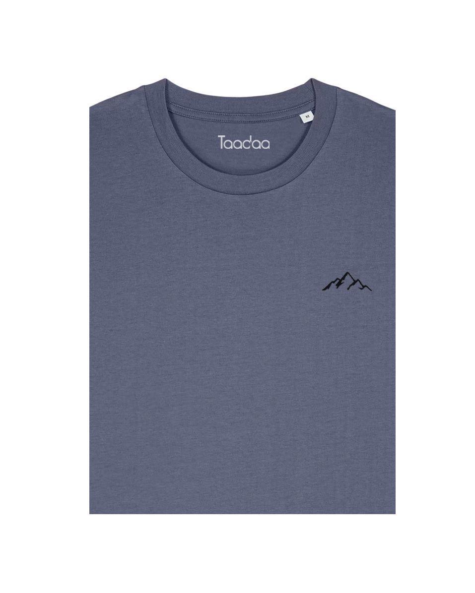 Bio T-shirt - Bergen - UNISEX, Kleur T-shirt: Denim blauw