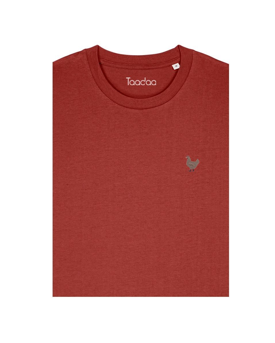 Bio T-shirt - Kip - UNISEX Bio T-shirt - Kip - UNISEX, Kleur T-shirt: Roest oranje