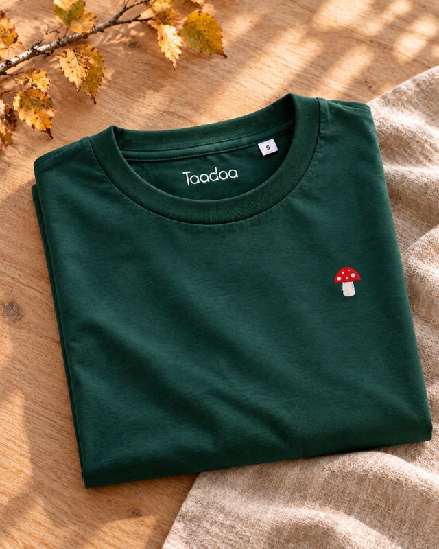 T-shirt met Paddestoel | Biologisch katoen