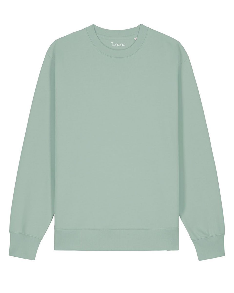 Zelf samenstellen | Bio Trui Aloe Groen UNISEX - Maat 3XL