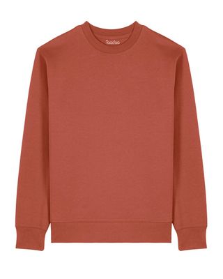 -10% Zelf samenstellen | Bio Trui Terra Oranje UNISEX