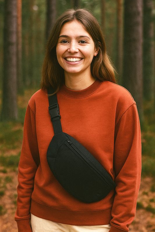 Zelf samenstellen | Bio Heup Tas Zwart UNISEX