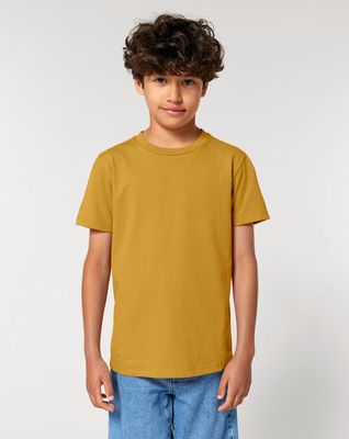 Zelf Samenstellen | Bio T-shirt Oker Geel KIDS
