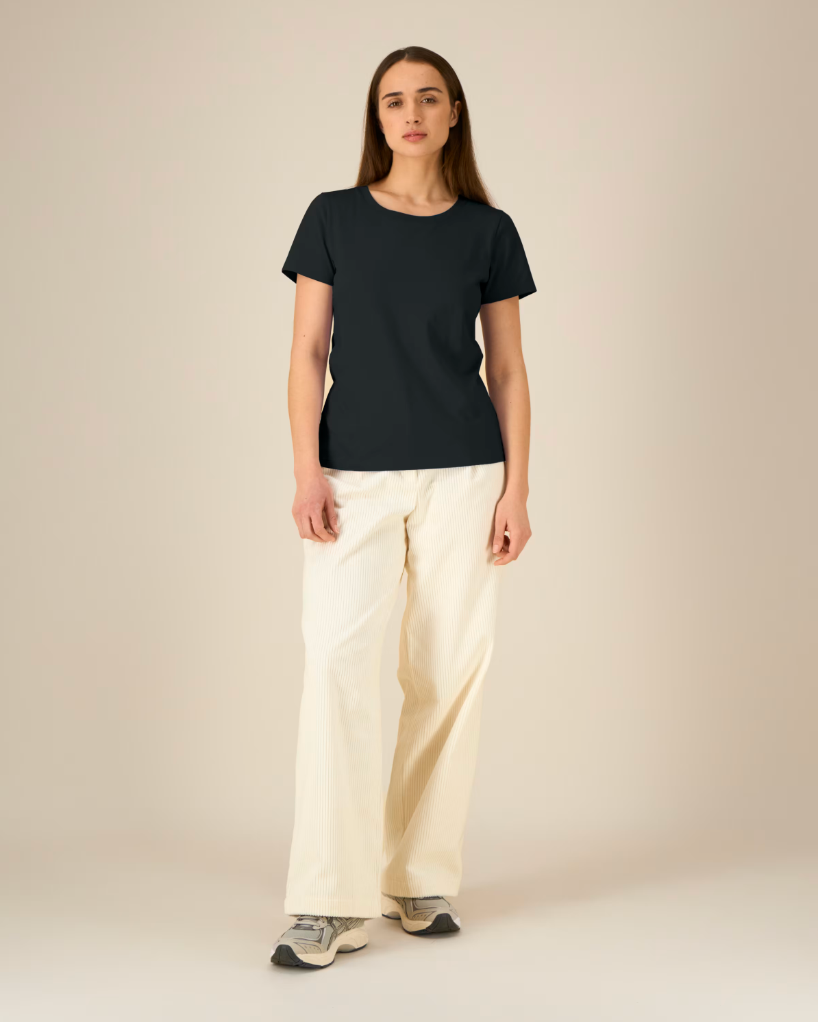 Zelf samenstellen | Bio T-shirt Diep Zwart DAMES