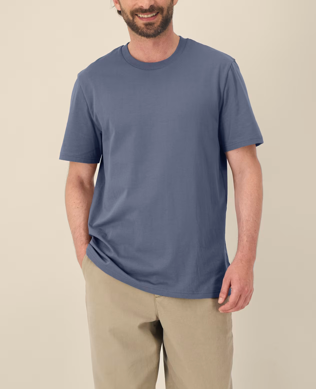 NIEUW! Zelf samenstellen | Bio T-Shirt Denim Blauw UNISEX