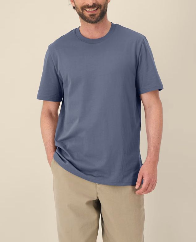 Zelf samenstellen | Bio T-Shirt Denim Blauw UNISEX